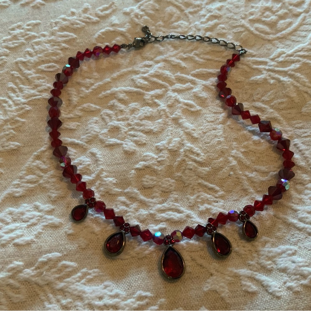 Vintage Patricia Locke red necklace